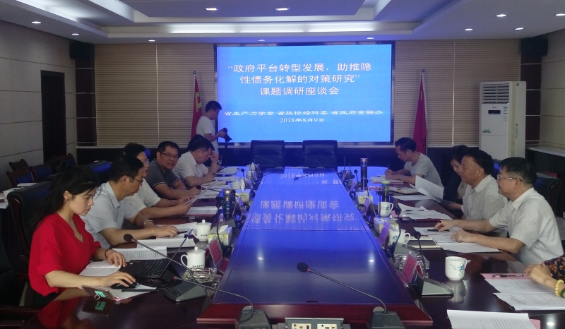 北冰院長參與“政府平臺轉(zhuǎn)型發(fā)展，助推隱性債務(wù)化解的對策研究”課題調(diào)研座談會(huì)